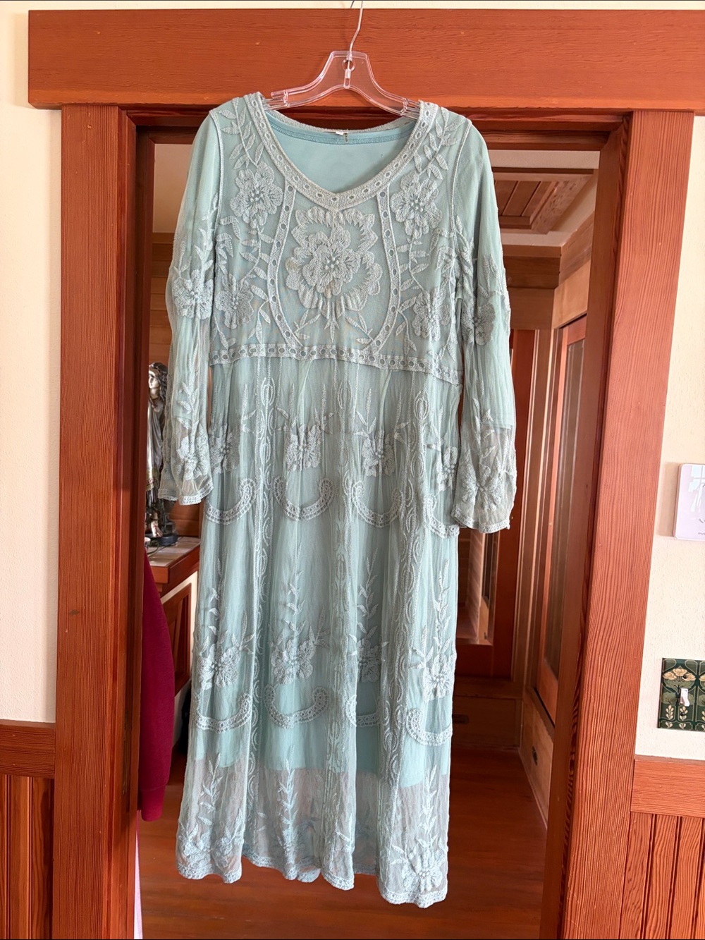 Orange Tree Aqua Lace Dress